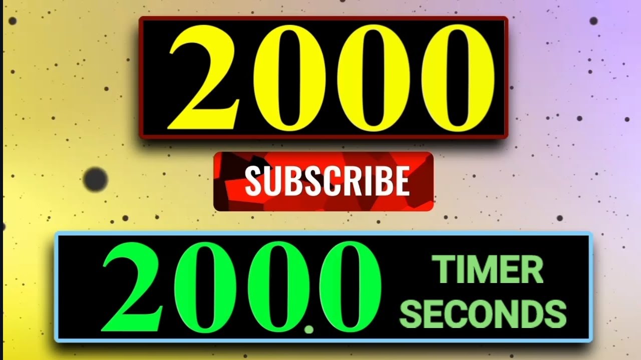 200 Seconds Countdown (Celebrate Complete 2,000 Subscribe) Remix Double Dare 2000+2018