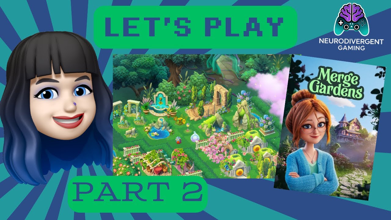 Merge Gardens Walkthrough-Style Play &ndash; Puzzles, Merging & Fun (Part 2)
