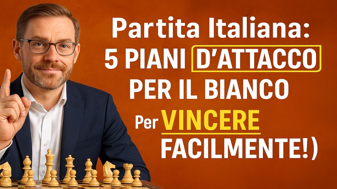 Partita Italiana: 5 Piani d'Attacco GENIALI per il Bianco (Per VINCERE FACILMENTE!)