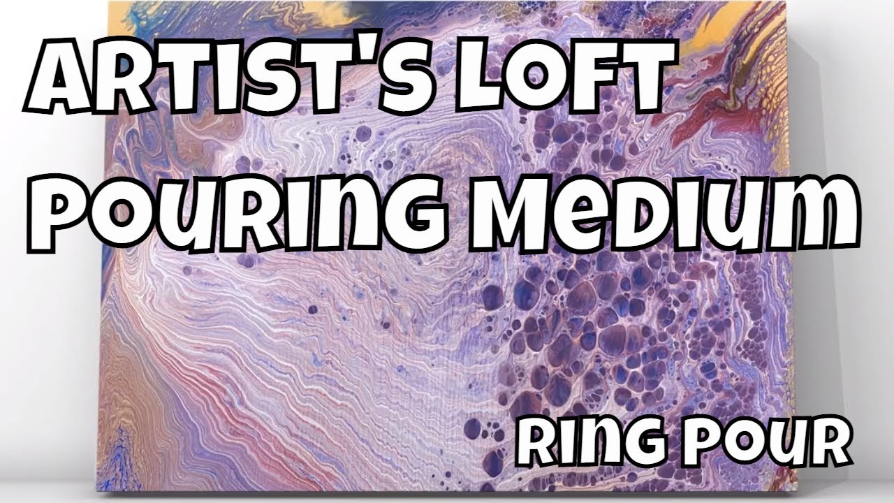 Acrylic Paint Pouring- Abstract Painting with Artist's Loft Pouring Medium