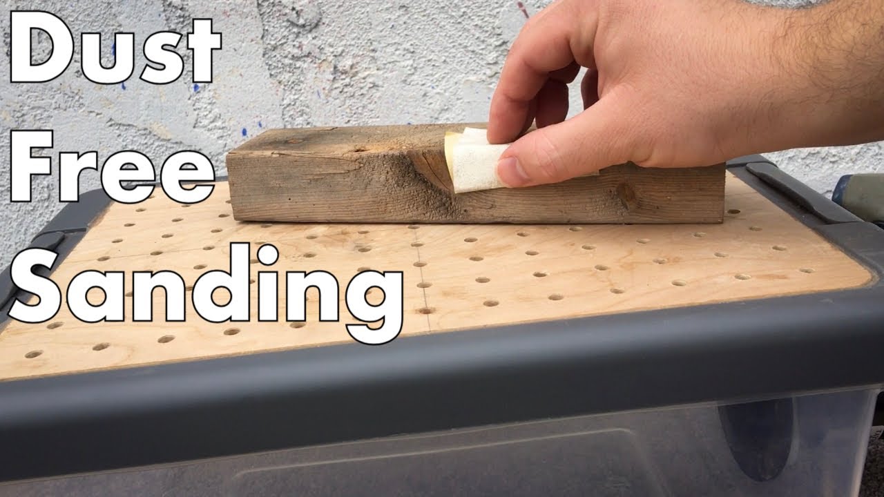 How To Make A Downdraft Table Using A Storage Container // Super Simple Diy