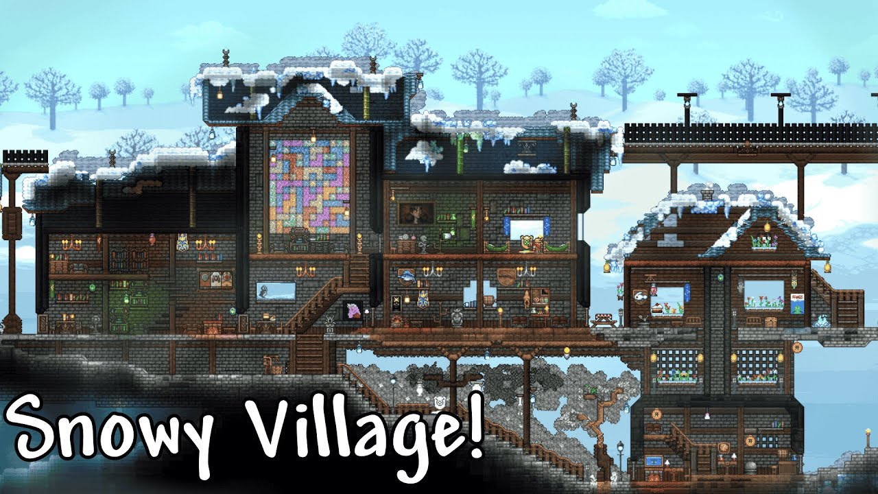 Snow Town Expanded Showcase! | Terraria Forever World