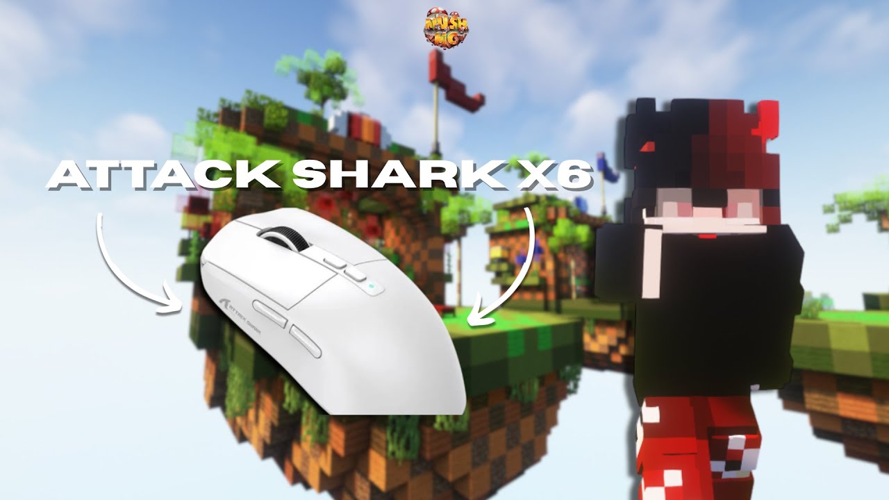 Jogando bedwars com o Attack shark x6 faz drag click? - excluikk