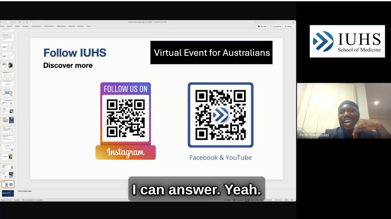 IUHS Australian Virtual Open Day 2024