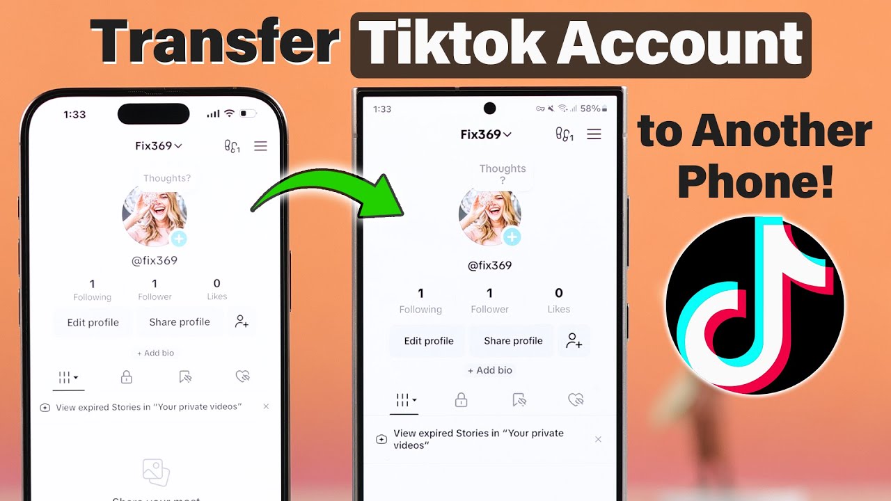 Как перенести аккаунт TikTok на другой телефон!