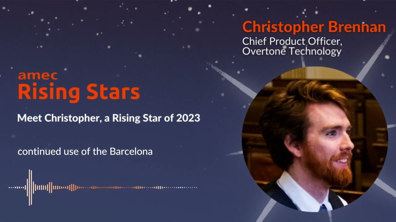 Christopher Brennan - 2023 AMEC Rising Star