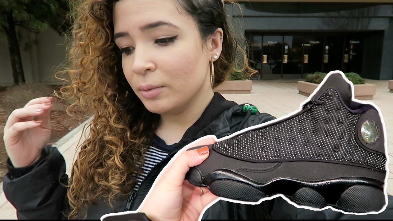THESE WERE HARD TO GET !!! PICKING UP JORDAN 13 BLACK CAT MALL VLOG