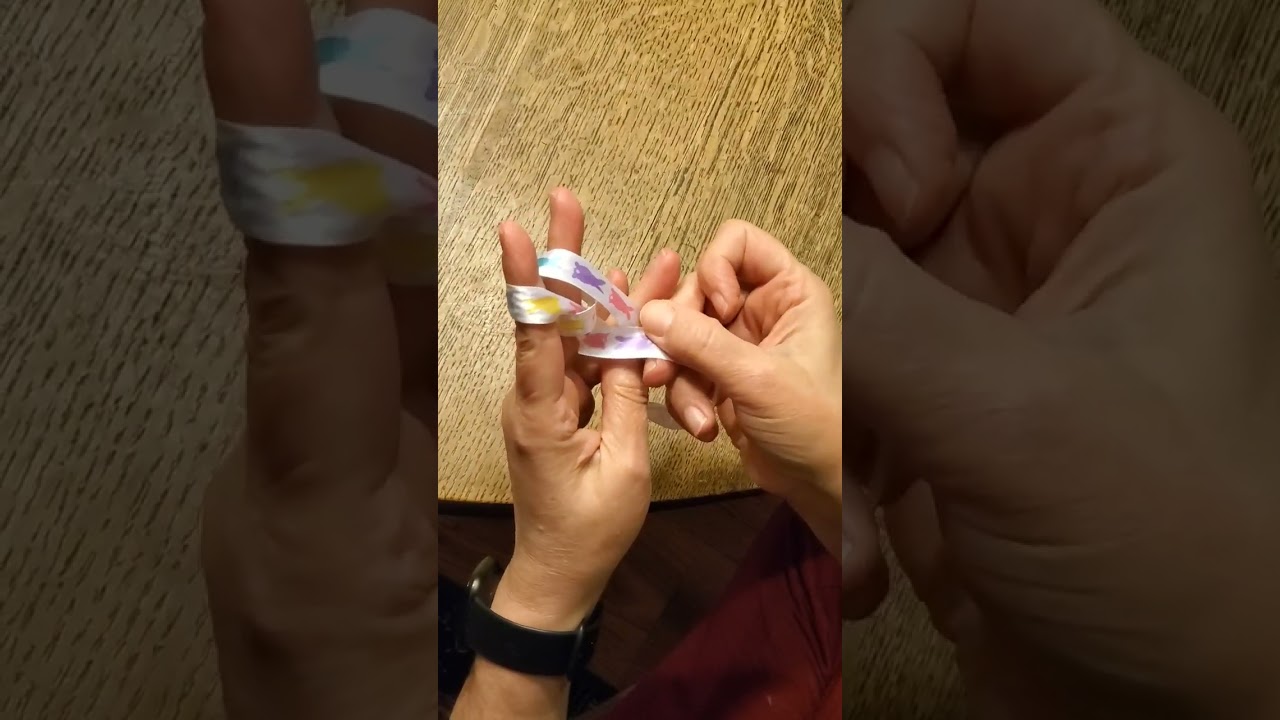 How to make a one loop finger bow #bow #craft
