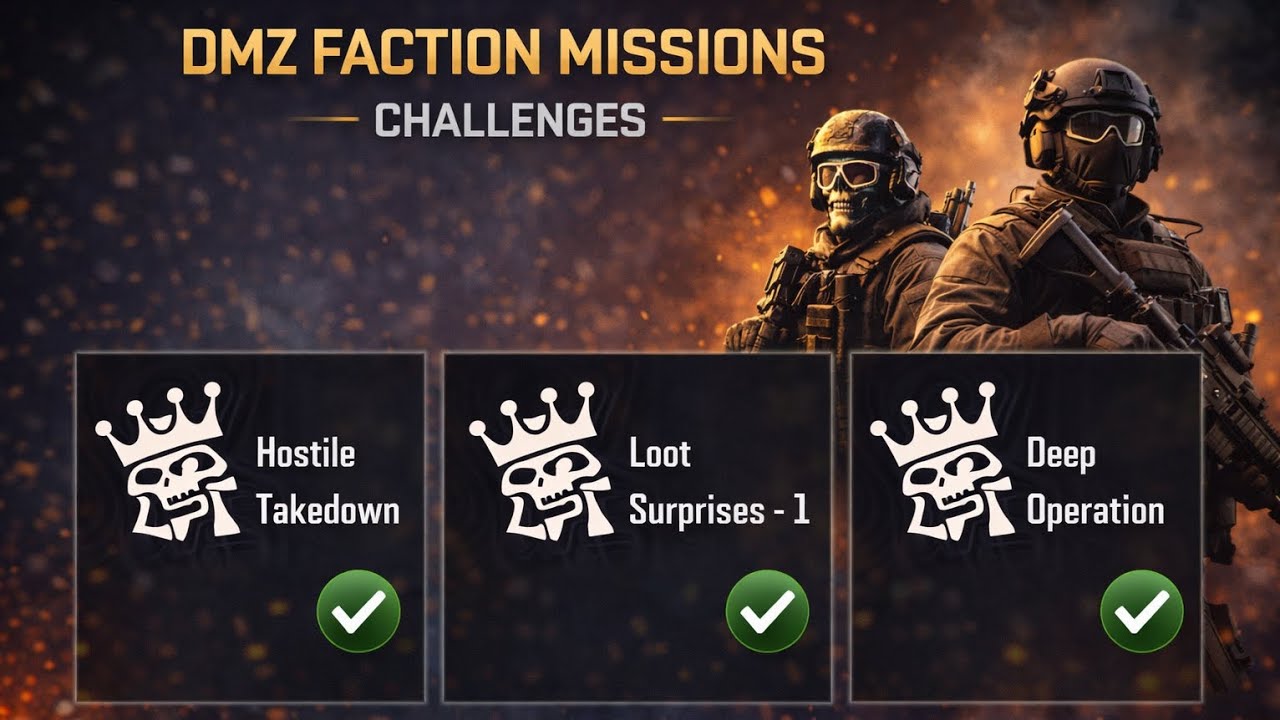Hostile Takedown – 1 | Loot Surprises – 1 | Deep Operation – 1 | COD Mobile DMZ