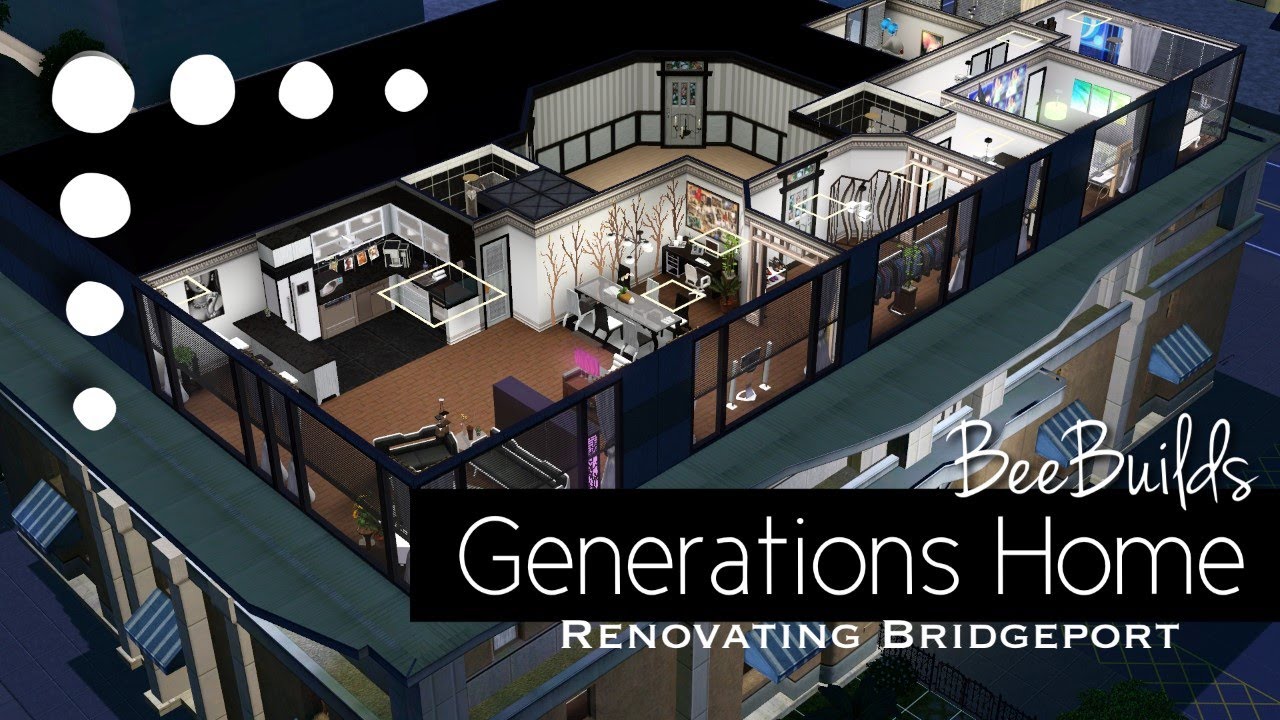 The Sims 3 Speed Build Renovation / Apartment Generations Home / Renovating Bridgeport (No CC)