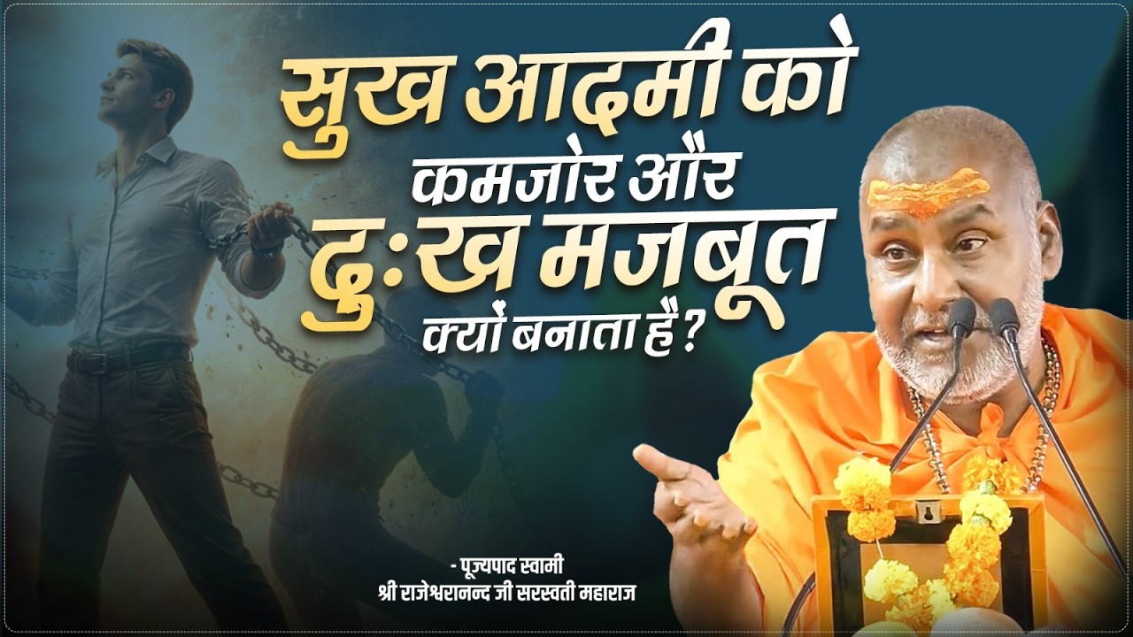सुख आदमी को कमजोर और दुःख मजबूत क्यों बनाता है ? | Swami Rajeshwaranand Ji Maharaj | Pravachan