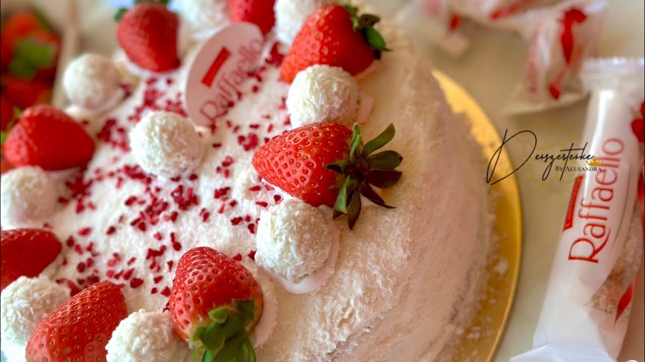 Raffaello torta 🥥🍰🎂 Egyszerű elkészítés, próbáld ki és oszd meg Raffaello kedvelő ismerőseiddel❣️