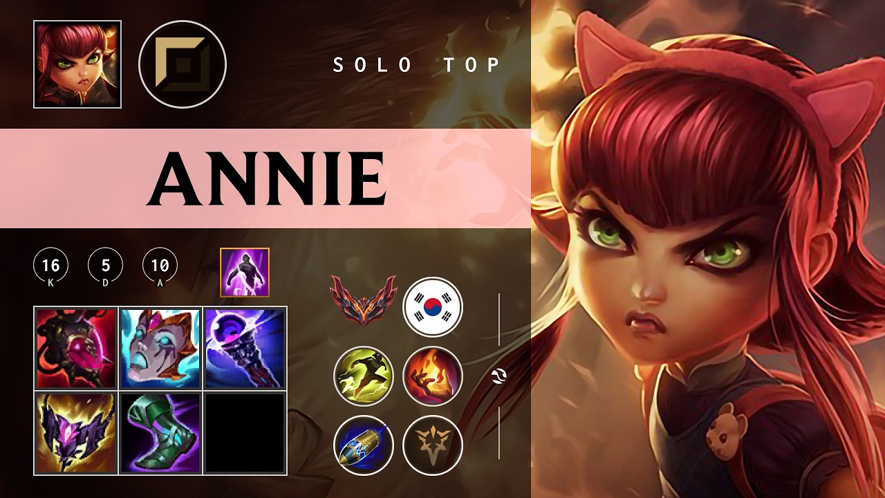 Annie Top vs K'Sante - KR Grandmaster Patch 26.05