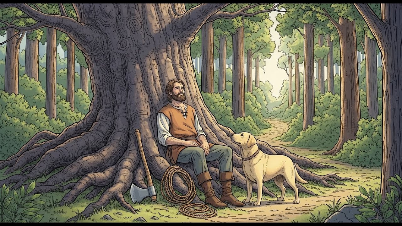 طردوه مع كلبه ليموت جوعا, في الغابة   فكشف له الكلب س,را, م,دفونا, ص,دم الإخوة الظالمين