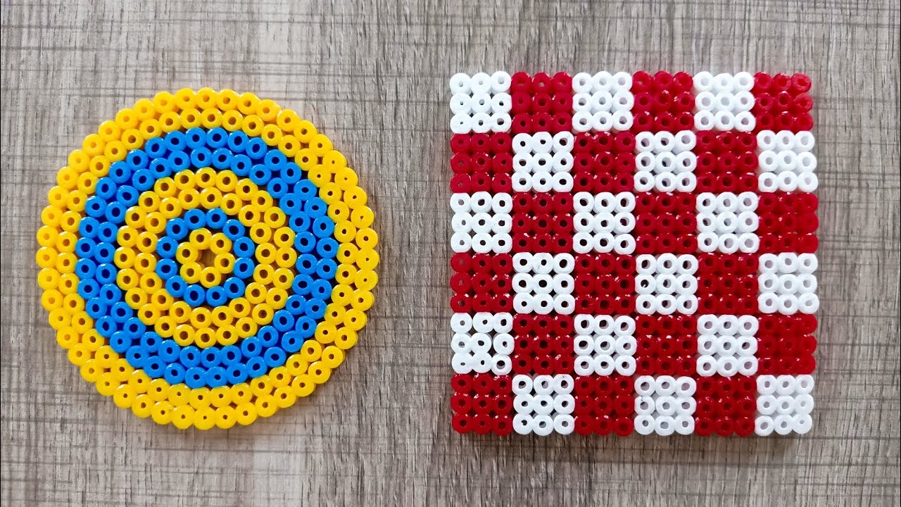 how to make perler bead coasters | perler bead coasters tutorial | diy