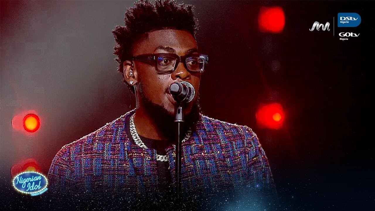 Raymu performs 'Ololufe' by Wande Coal– Nigerian Idol | S10 | E1 | Africa Magic