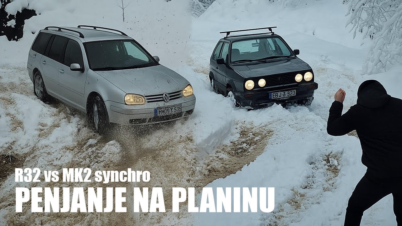 PENJEMO SE NA PLANINU PO SNIJEGU ! *R32 i Mk2 4x4