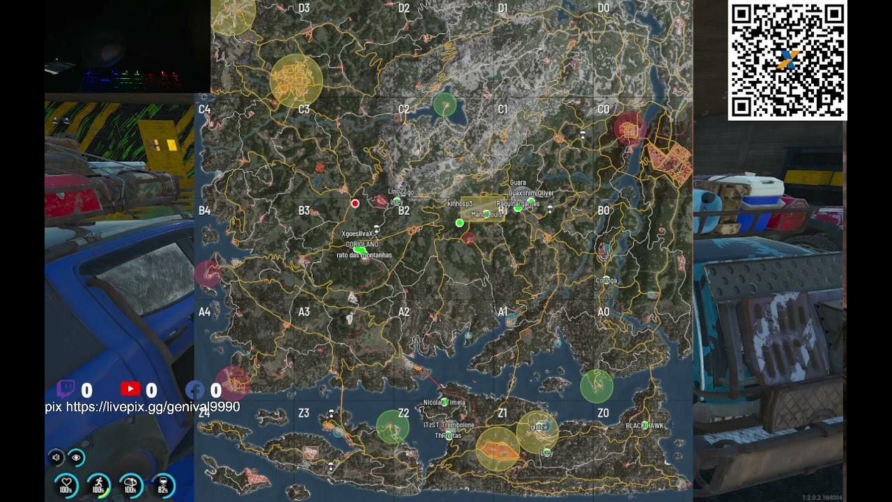 🔴 AO VIVO SCUM 1.2 ILHA DO CAUS PVE COM AREAS PVP loot10x skill npcs ativos