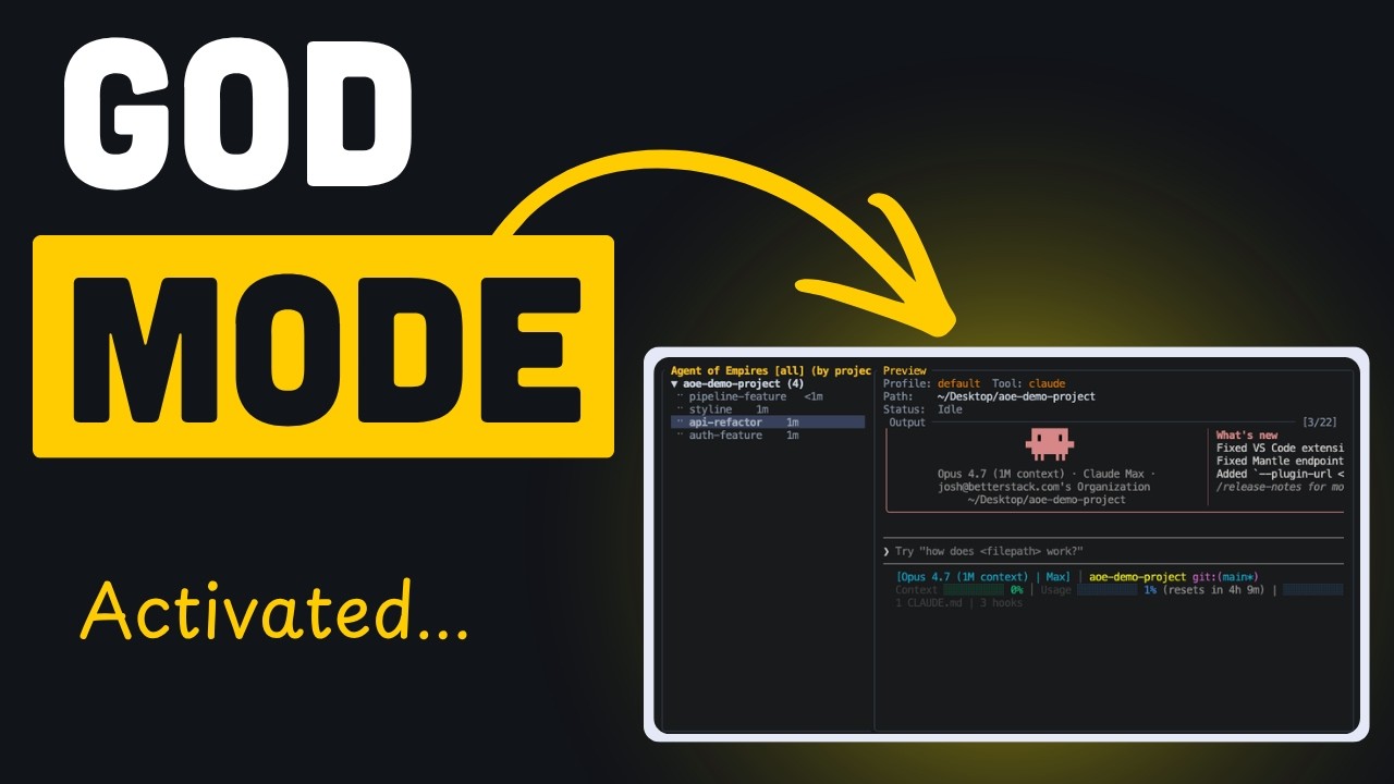 This Open Source Tool Gives You God Mode for AI Agents (AoE)