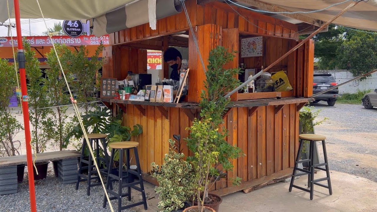 ASMR Cafe Vlog Small Coffee Shop Easy Barista Working Handmade Relax Satisfy Slowbar Tasty Inside 4K