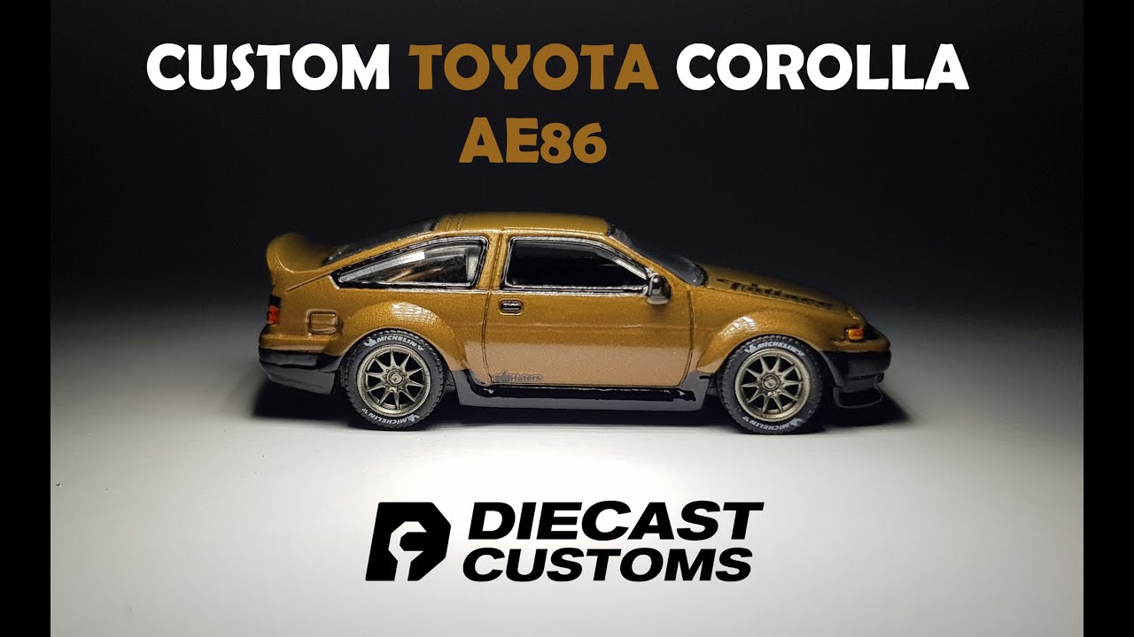 Custom Hot Wheels Toyota Corolla AE86 Stance