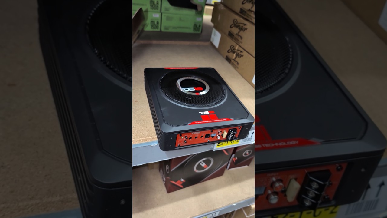 Unboxing DS18 DS-SQBASS8 8 Inch UnderSeat Amplified Subwoofer 150 Watts! #caraudio