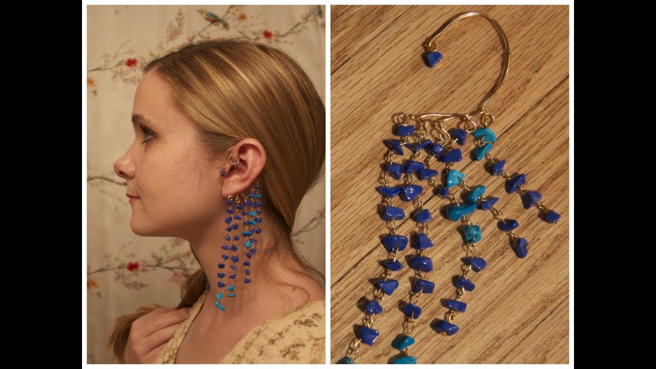 DIY Dangle Ear Cuffs by Ladollyvita333