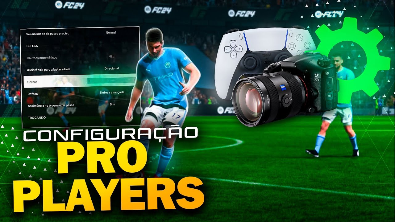 🎥🎮MELHORES CONFIGURAÇÕES DE CONTROLE E CAMERA NO EA FC 24 ULTIMATE TEAM