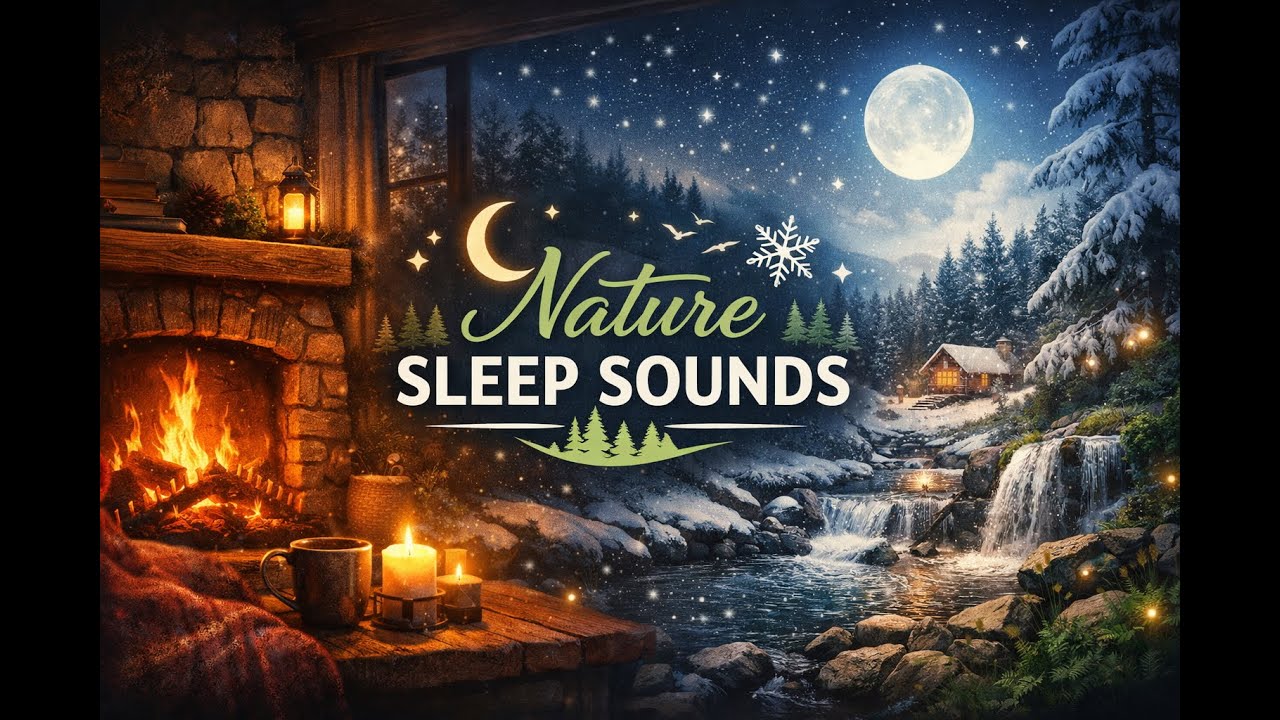 Sleep by the Fire | Rainy Night Ambience for Insomnia (9H)