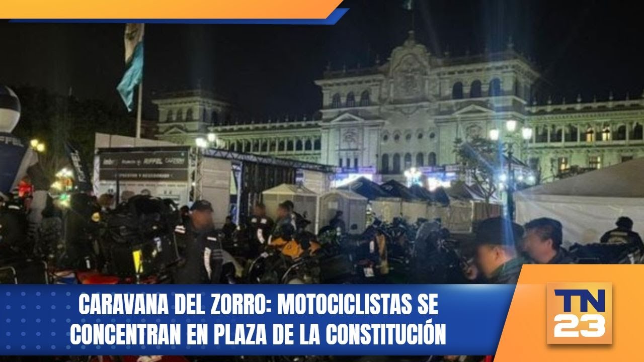Caravana del Zorro: motociclistas se concentran en Plaza de la Constitución