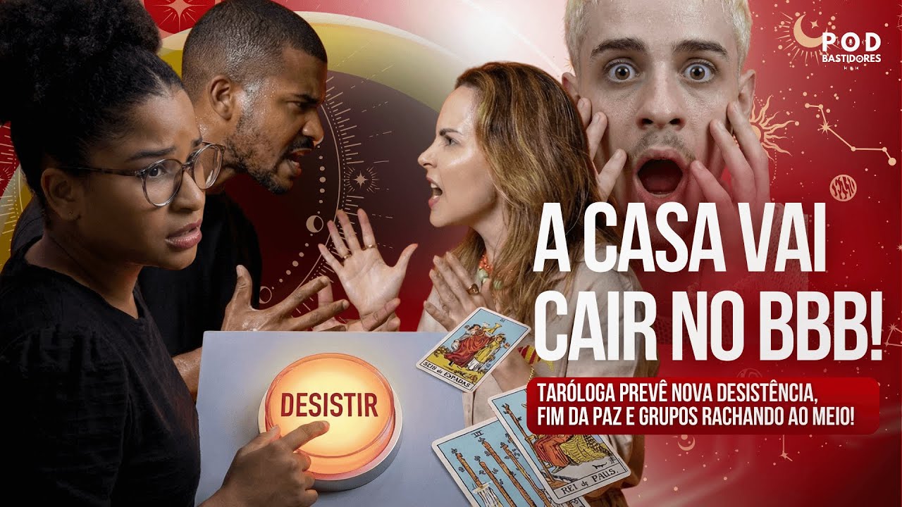 TARÓLOGA PREVÊ NOVA DESISTÊNCIA NO BBB 26, FIM DA PAZ E GRUPOS RACHANDO AO MEIO!  😱🔮