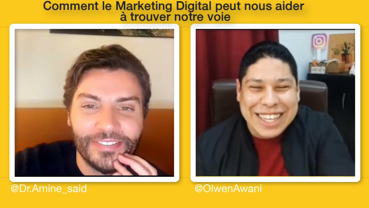 Live Avec D Amine Said Comment le marketing digital peut nous aider à trouver notre voie
