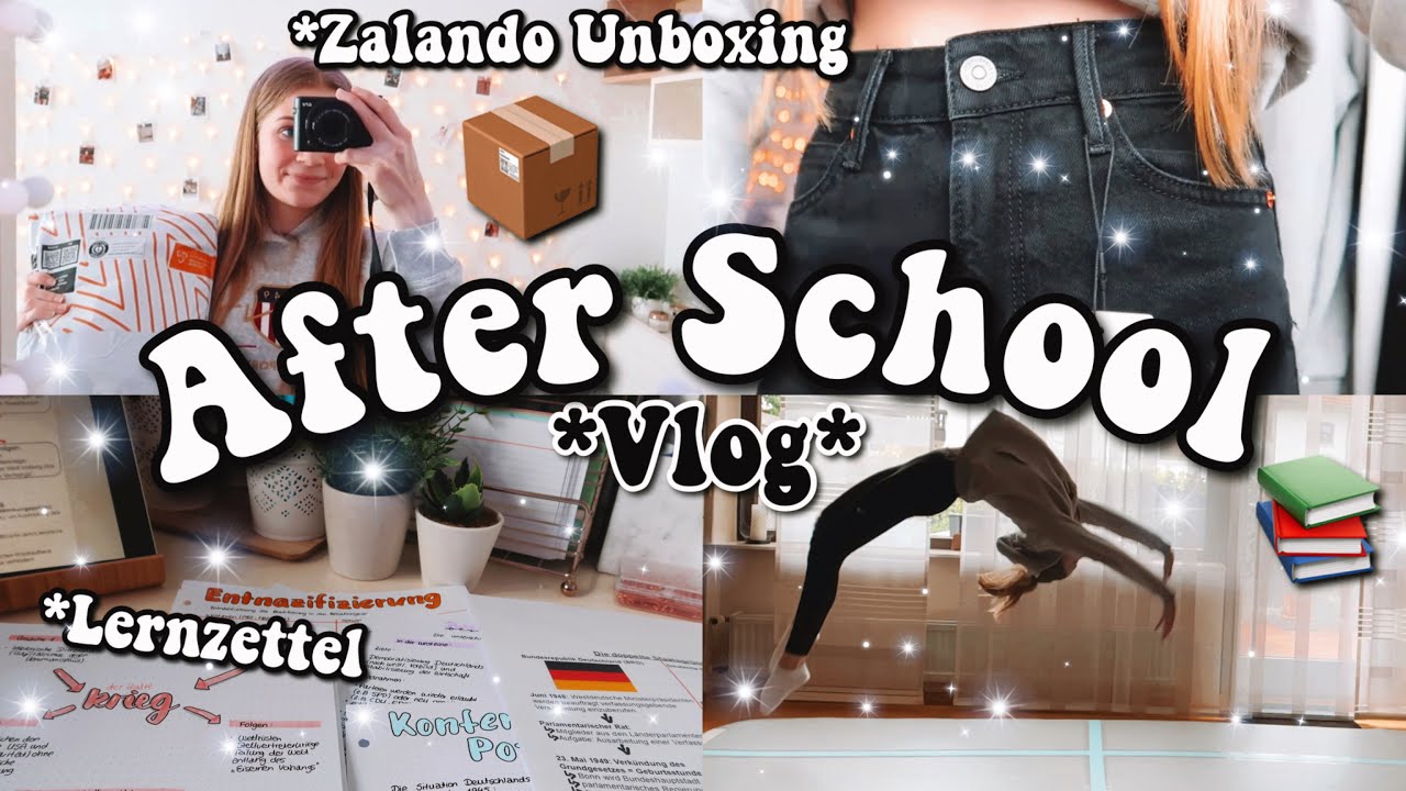 After School *Vlog*💗Lernzettel machen📝 & lernen🥴 | kathie