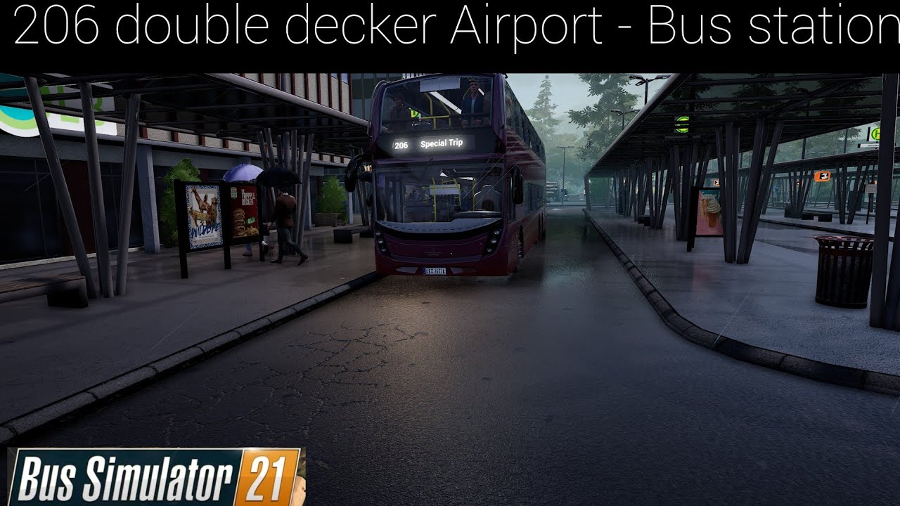 206 Alexander dennis double decker Airport - Bus station | Bus simulator 21 seaside valley