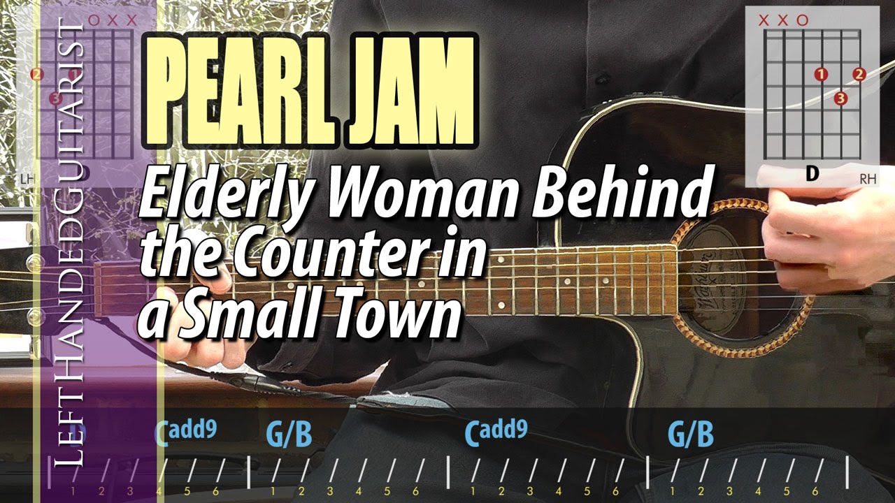 Pearl Jam - Elderly Woman Behind The Counter | guitar lesson