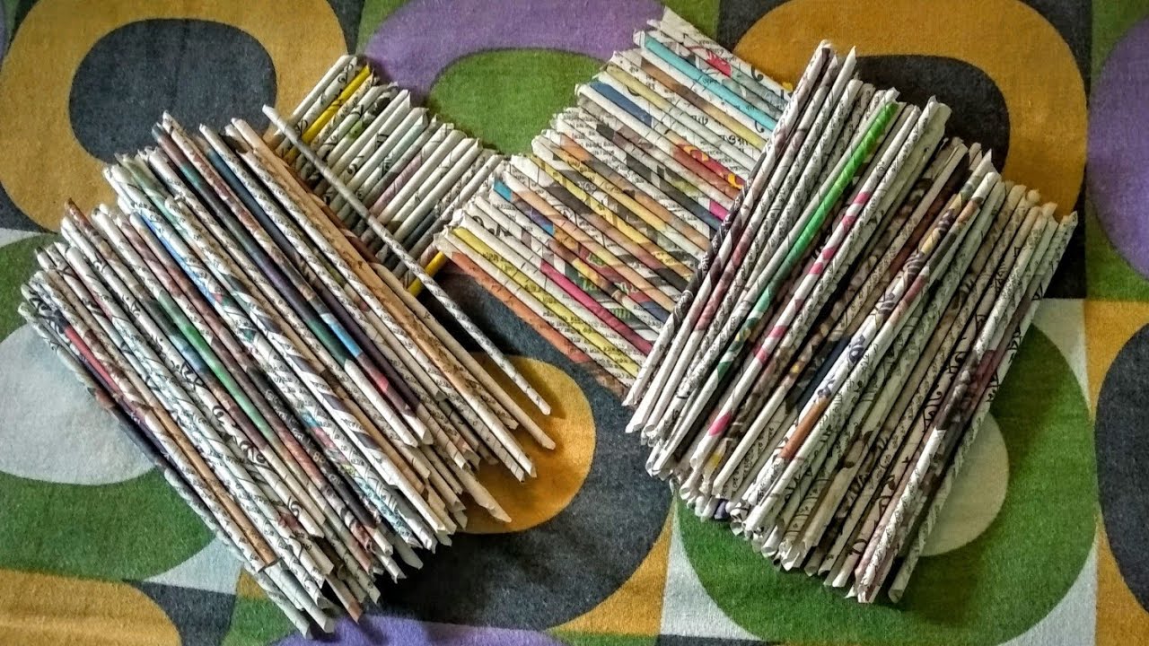 Unique DIY idea using old newspapers and cardboard