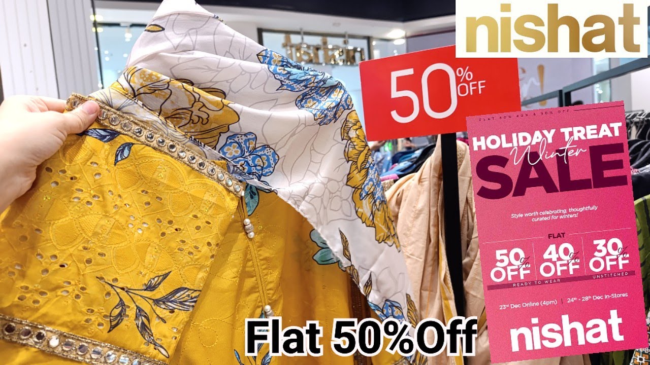 Nishat Linen New Year Sale 2025🔥Nishat Linen Flat 50%Off Sale 2025🔥Nishat Sale