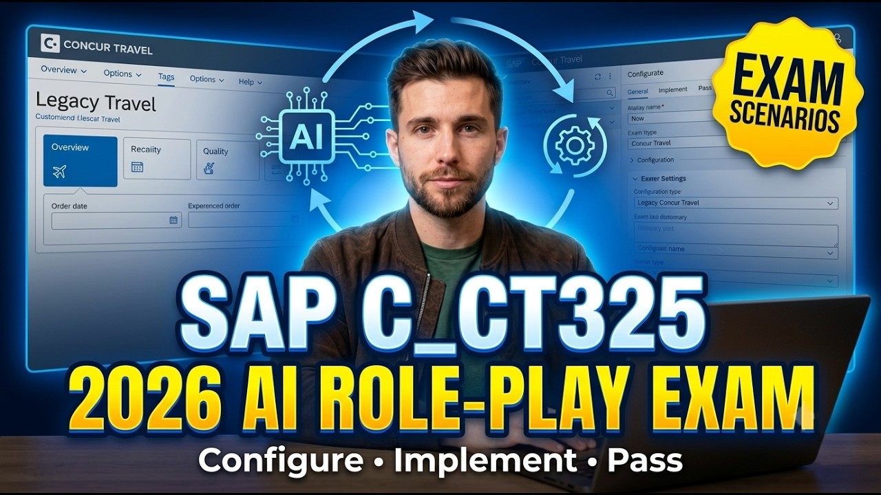 Экзамен SAP C_CT325 2026 | Консультант SAP по настройке Legacy Concur Travel | Ролевые сценарии с ИИ