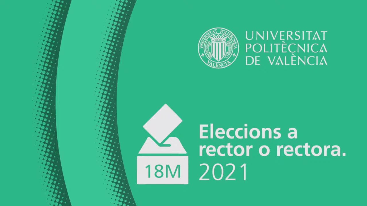 2n escrutini electrònic eleccions rector UPV 2021