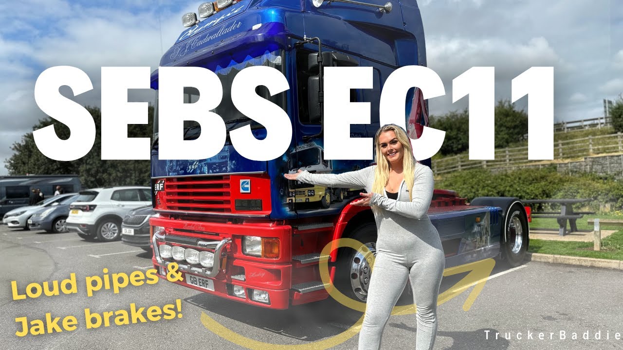 Seb's ERF EC11 LOUD PIPES AND JAKE BRAKES!!