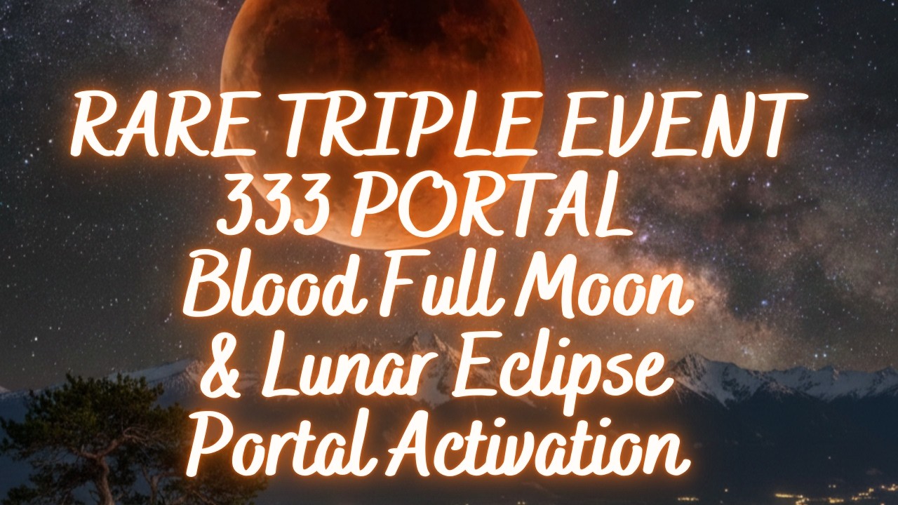 3rd March. 333 PORTAL / BLOOD FULL MOON / LUNAR ECLIPSE. Powerful cleanse/ change