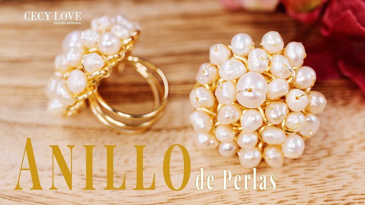 ANILLO DE PERLAS!!! Con Cecy Love Bisuteria
