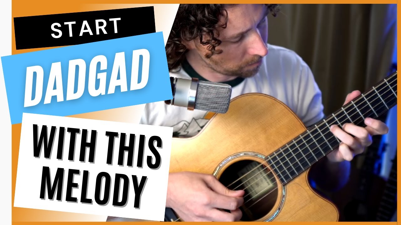 Beautiful Fingerstyle Melody in DADGAD Tuning - Tabs & Chords