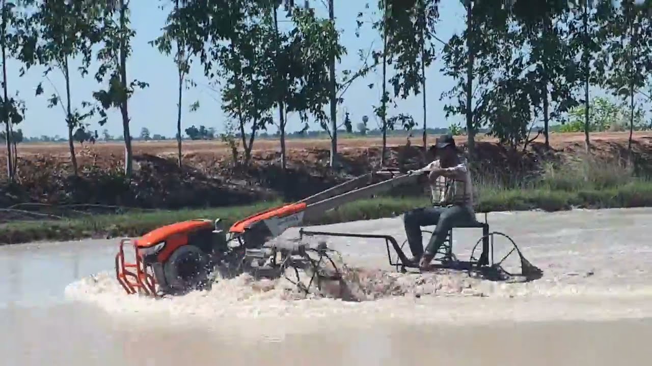 ZT120 pro thailad raking on mud  raking in water