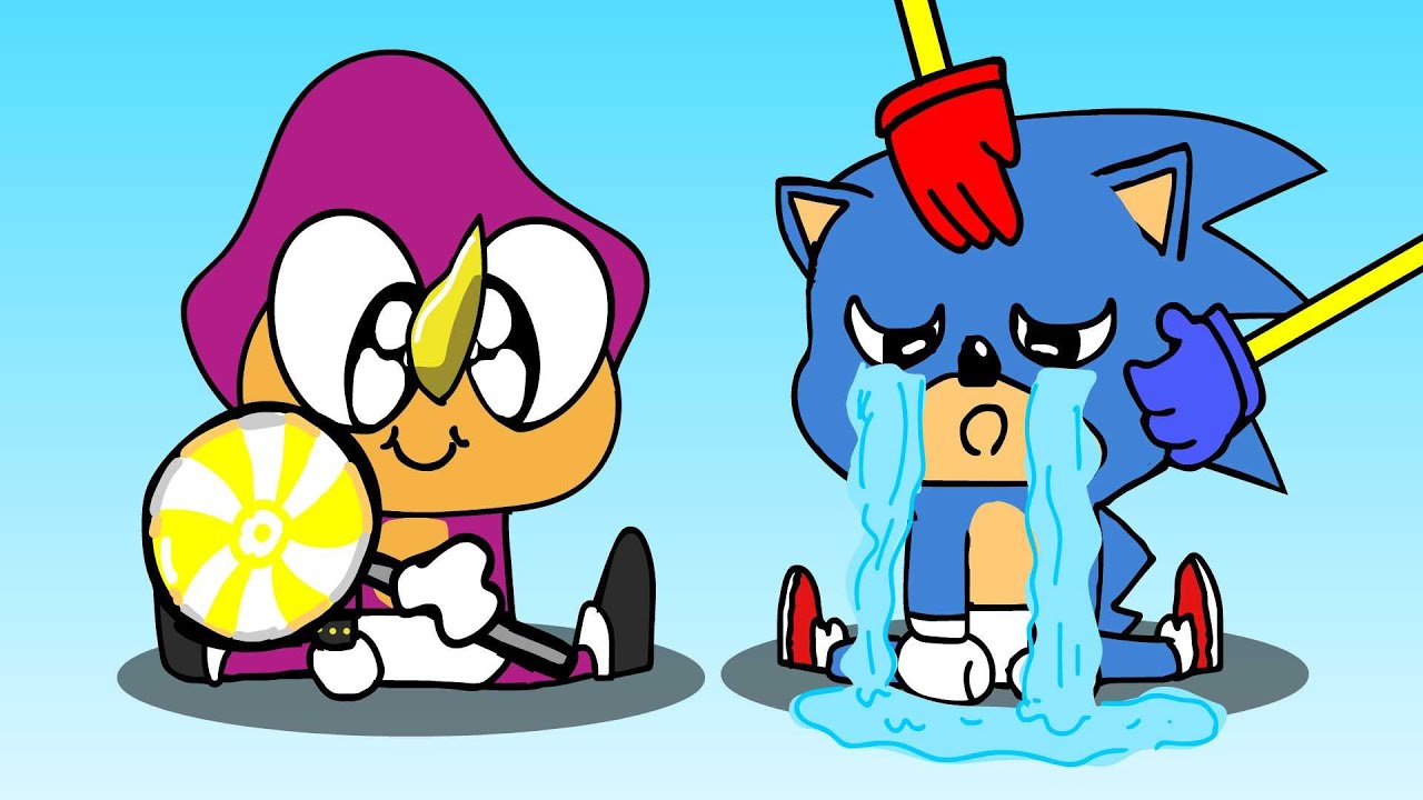Sorry Baby SONIC! Baby ESPIO the Chameleon is so Mean! Sonic The Hedgehog 2 ANIMATION