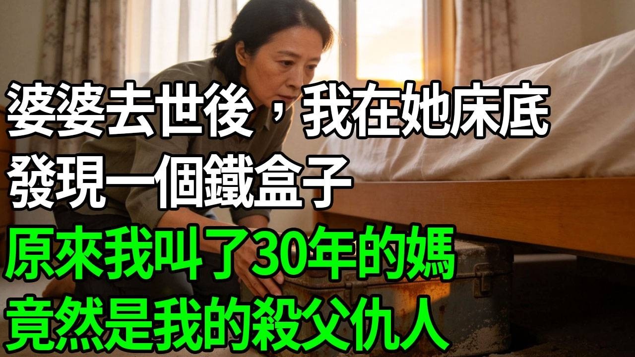 婆婆去世後，我在她床底發現一個鐵盒子，打開一看竟然是我的出生證明，原來我叫了30年的媽，竟然是我的殺父仇人！#生活經驗 #故事分享 #故事頻道 #情感故事 #為人處世 #心靈暖流 #正能量 #反转