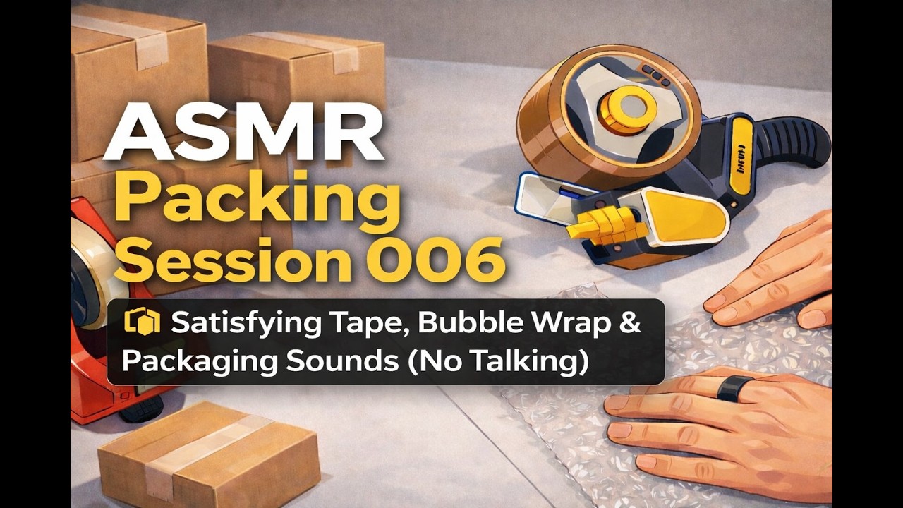 ASMR Packing Session 06 📦 Oddly Satisfying Packing Sounds (No Talking)