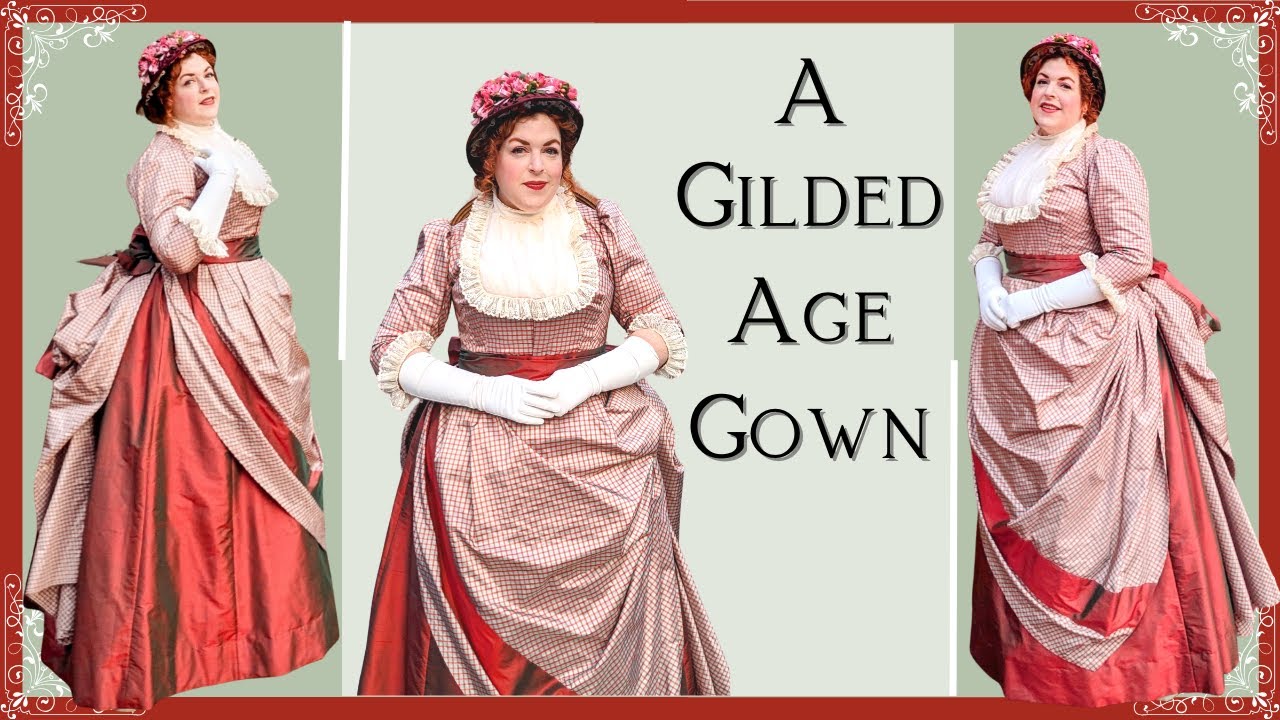 I finished my Gilded Age Bustle Gown!
