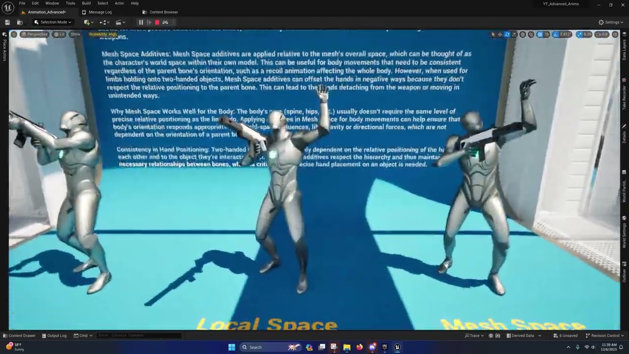Unreal Engine - Advanced Animation: MeshSpace vs LocalSpace