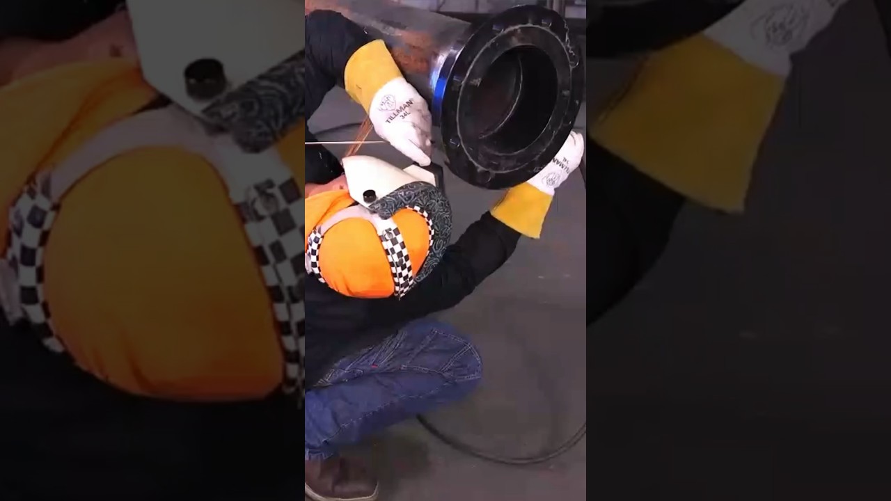 TIG Cap Pass On Weld Neck Flange #shorts